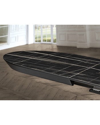 CAPRI -MESA COMEDOR- T MARMOL NEGRO